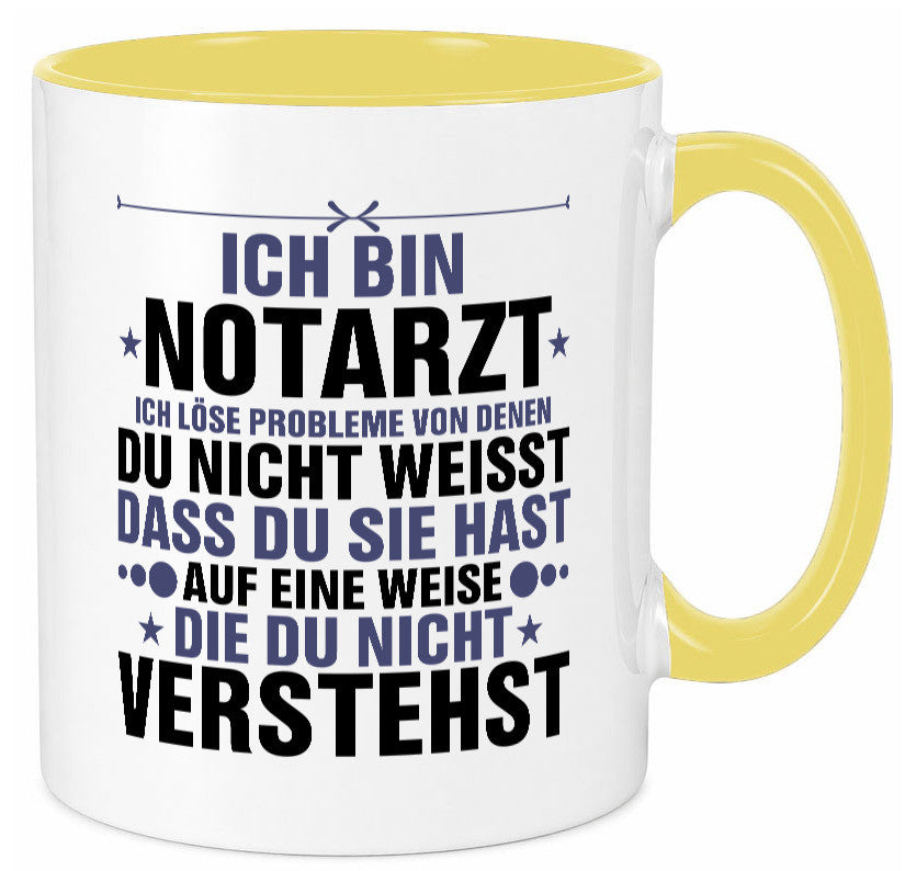 Löse Probleme: Notarzt | Arzt v2 Geschenkidee Humor Tasse
