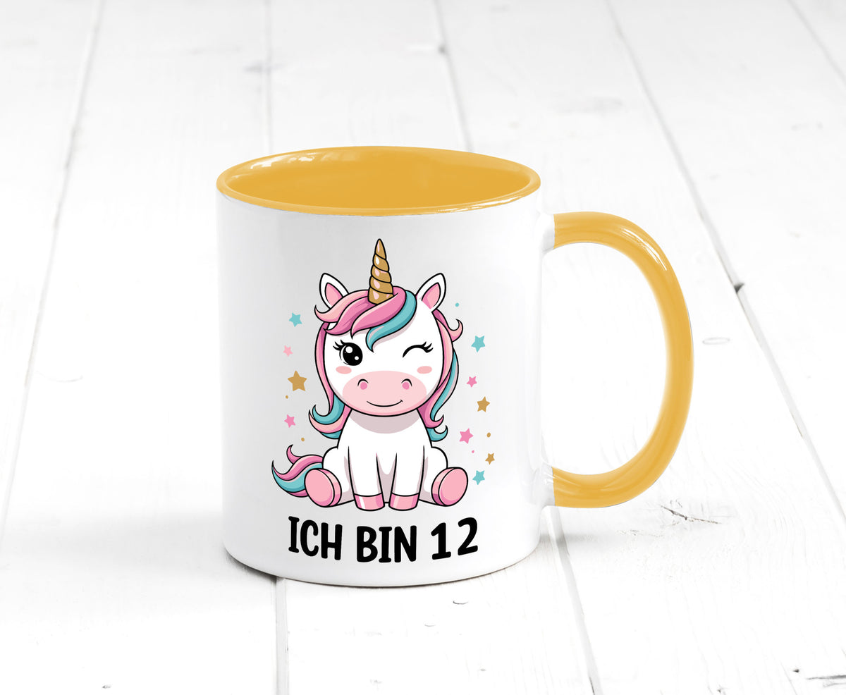 12. Geburtstag | 12 Jahre Einhorn Mädchen lustig Geschenkidee Geschenk Tasse