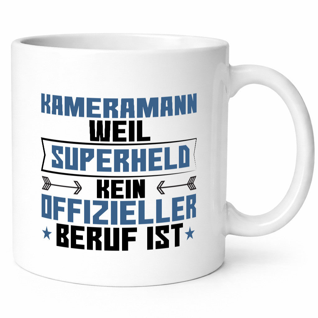 Superheld Kameramann | Kamera Geschenk Humor Geschenkidee lustiger Spruch Tasse