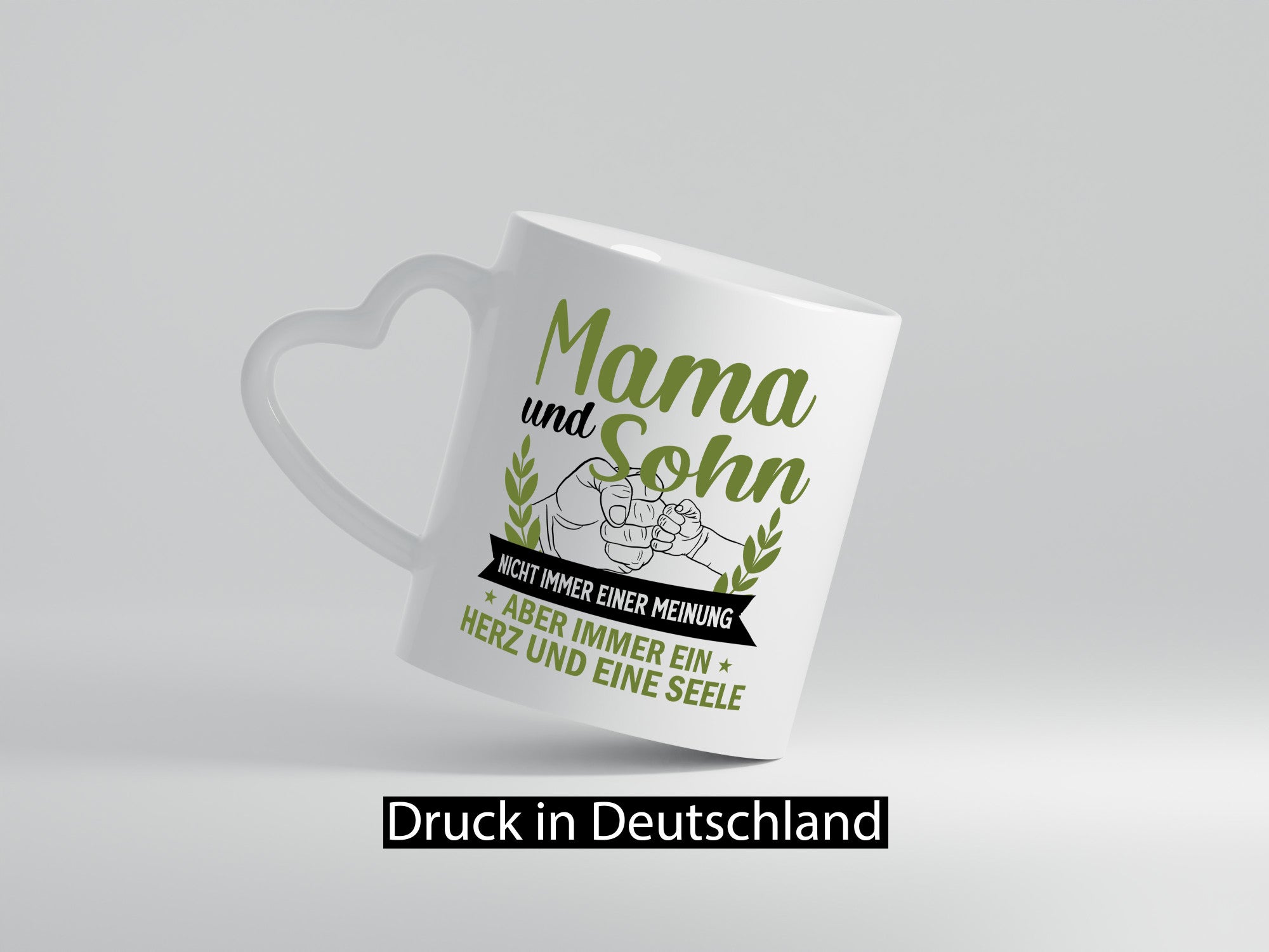 Mama und Sohn | Herz eine Seele Beste Mutter lustiger Spruch Geschenk Familie