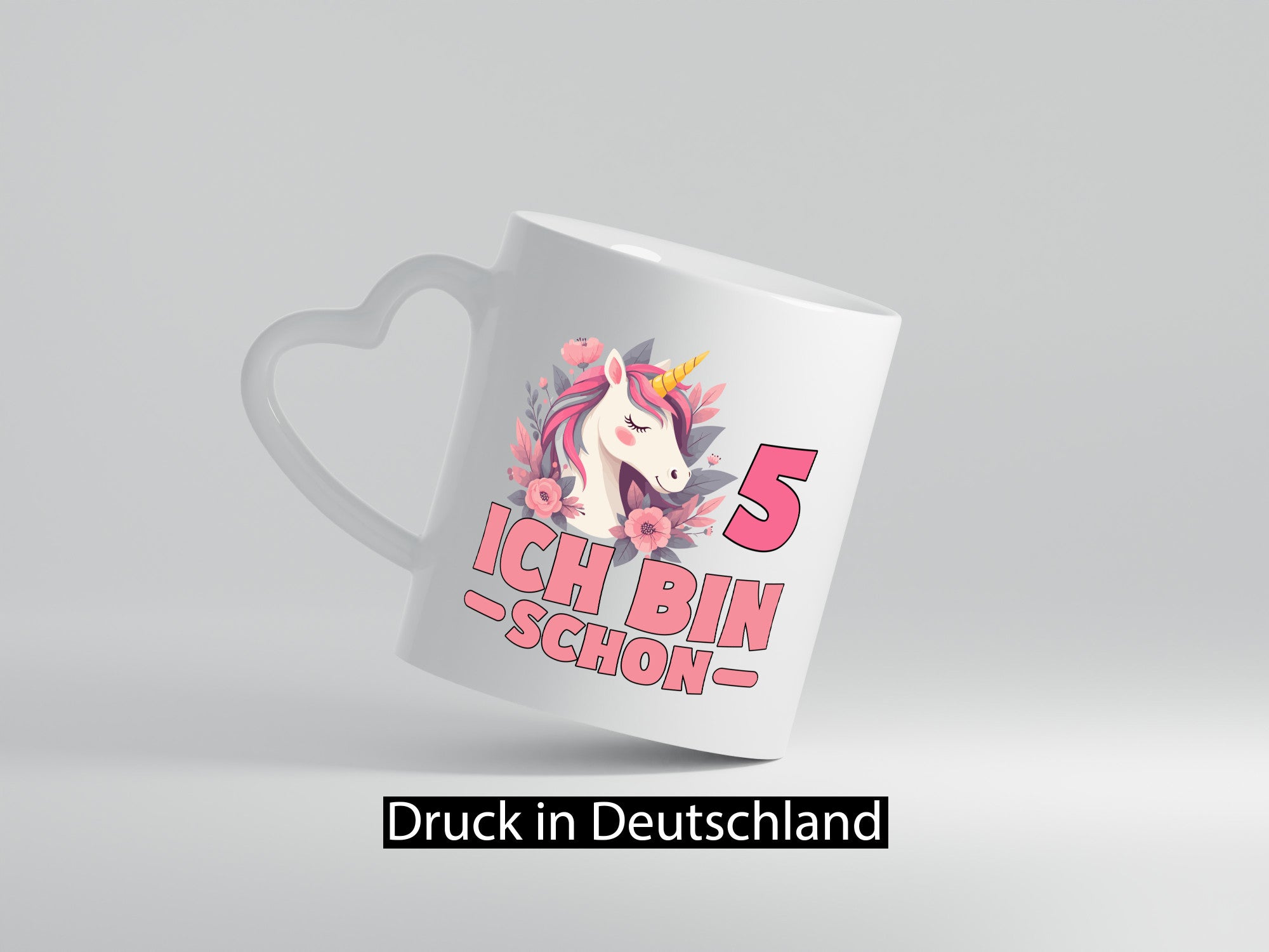 5. Geburtstag | 5 Jahre Einhorn bin schon Mädchen Geschenkidee Humor Tasse