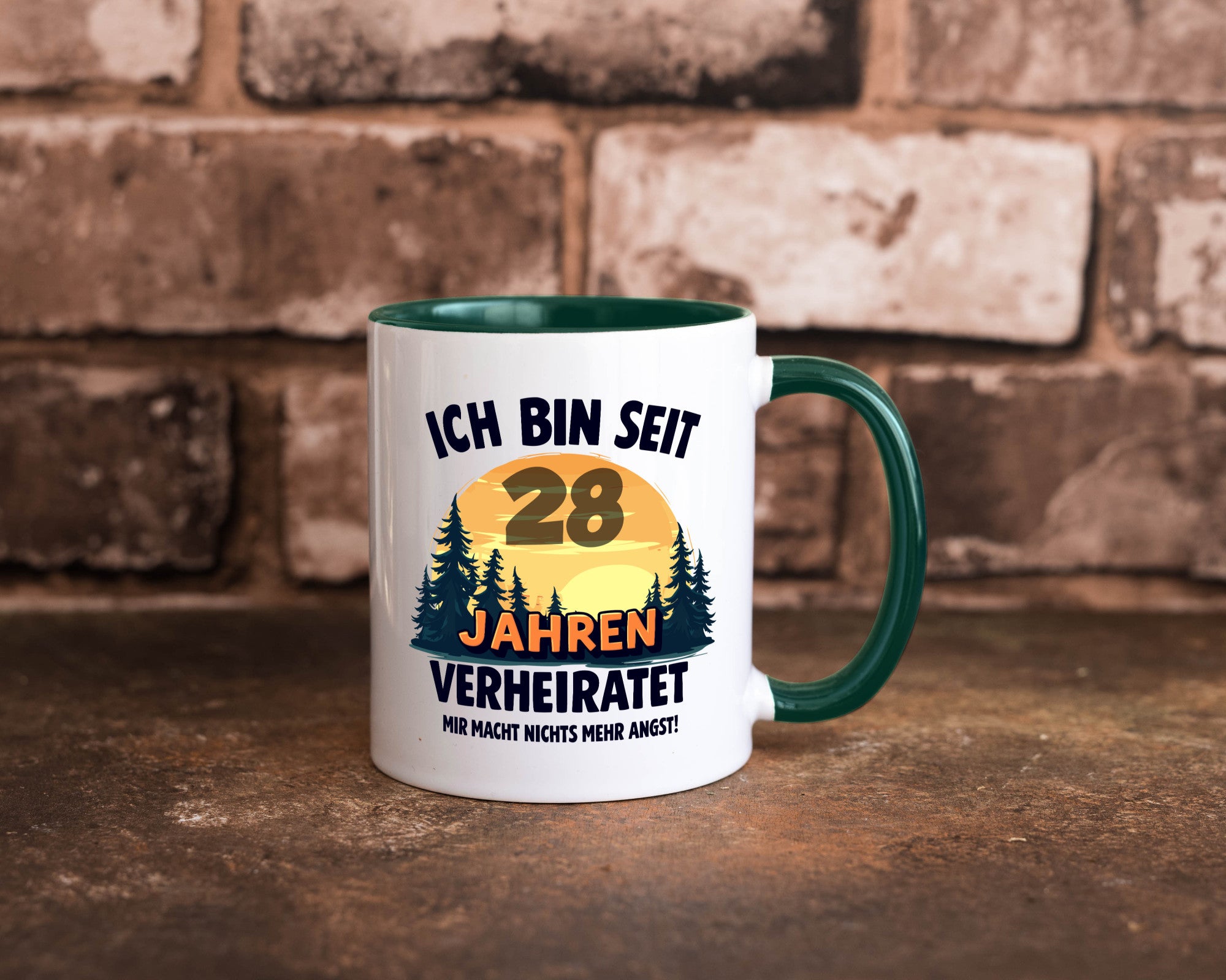 Ich bin Verheiratet | 28. Hochzeitstag Ehepaar v2 lustiger Spruch Geschenk