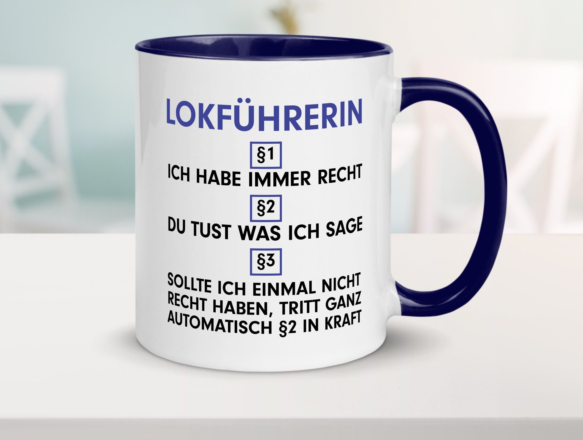 Ich habe immer Recht Lokführerin | Zug Beruf Geschenk Arbeit Kollegen Büro