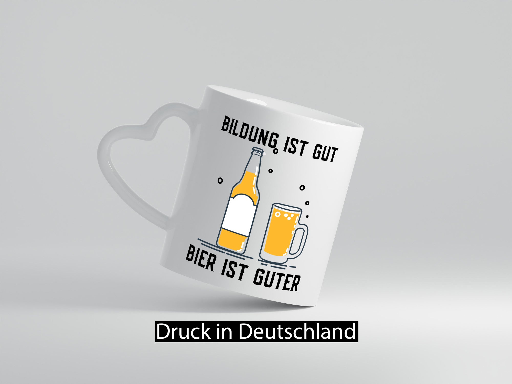 Bildung ist gut | Bier Biertrinker Party Humor Feier lustiger Spruch Geschenk