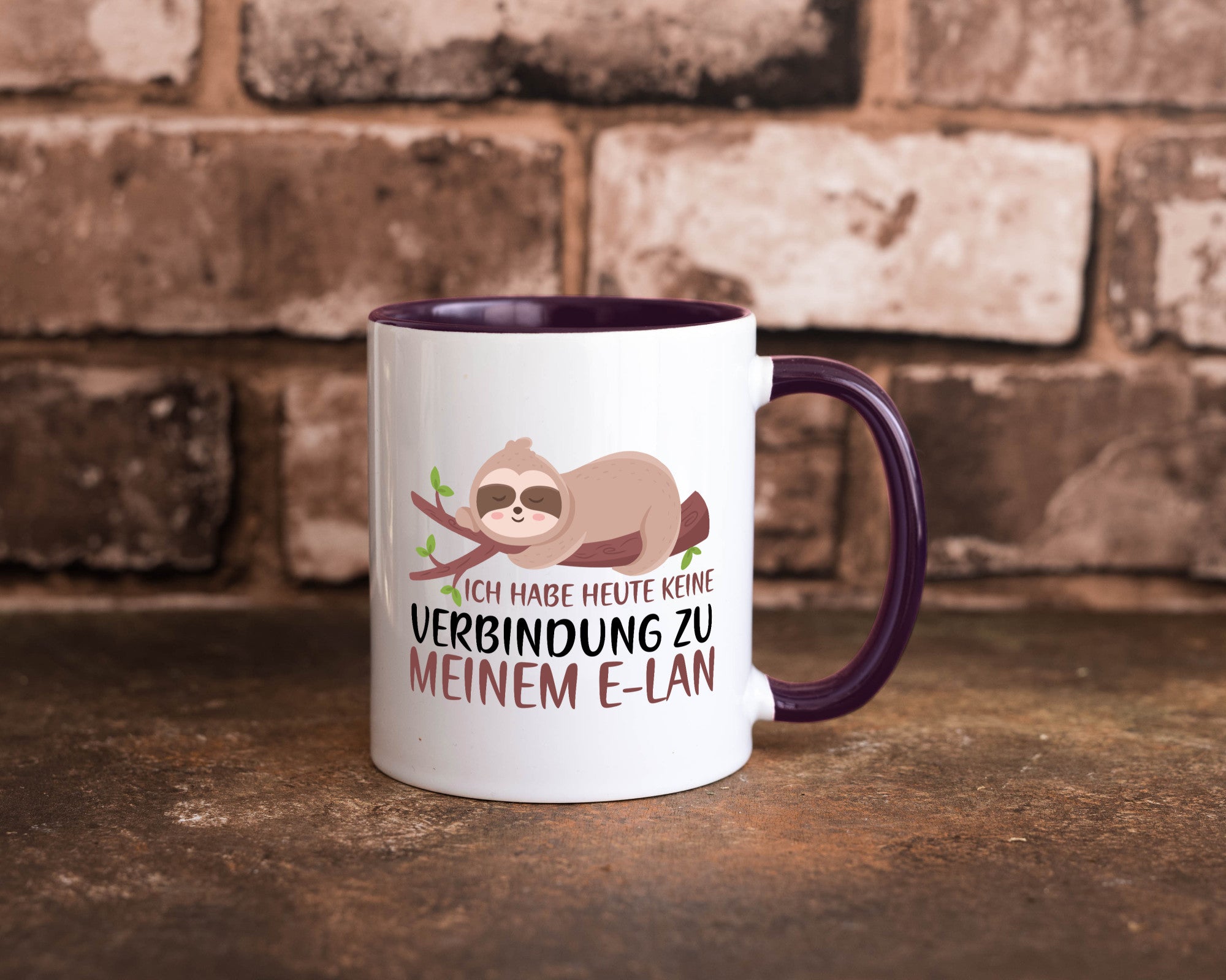 Verbindung zum Elan | WLAN Faultier Faulpelz Laufband Humor Tierliebhaber