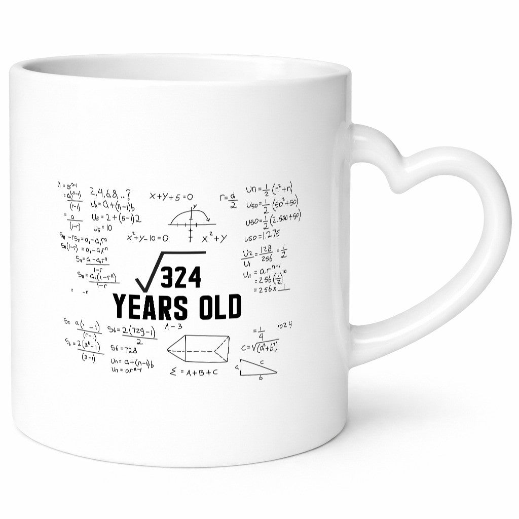 Quadratwurzel 324 | Geburtstag 18 Jahre Mathematik lustig Geschenkidee Geschenk