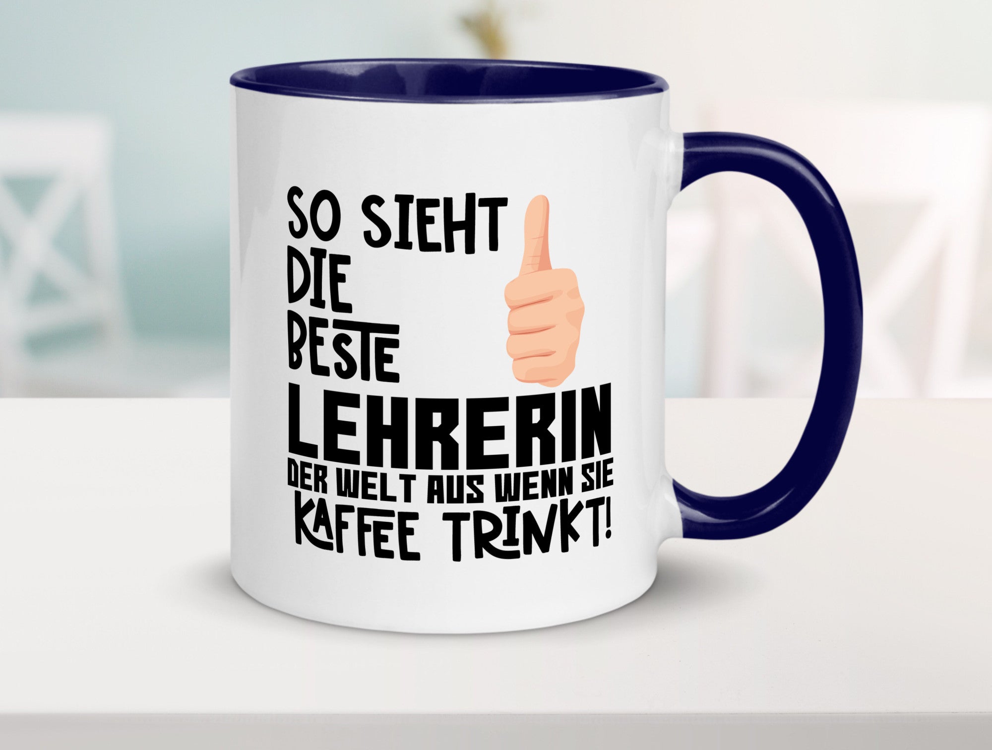 Beste Lehrerin | Lehrer Tasse Schule Dankeschön lustiger Spruch Geschenk Humor