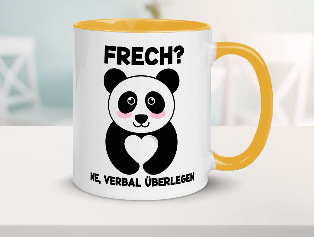 Frech | Verbal überlegen süßer Pandabär kecker Spruch lustiger Geschenk Humor Tasse