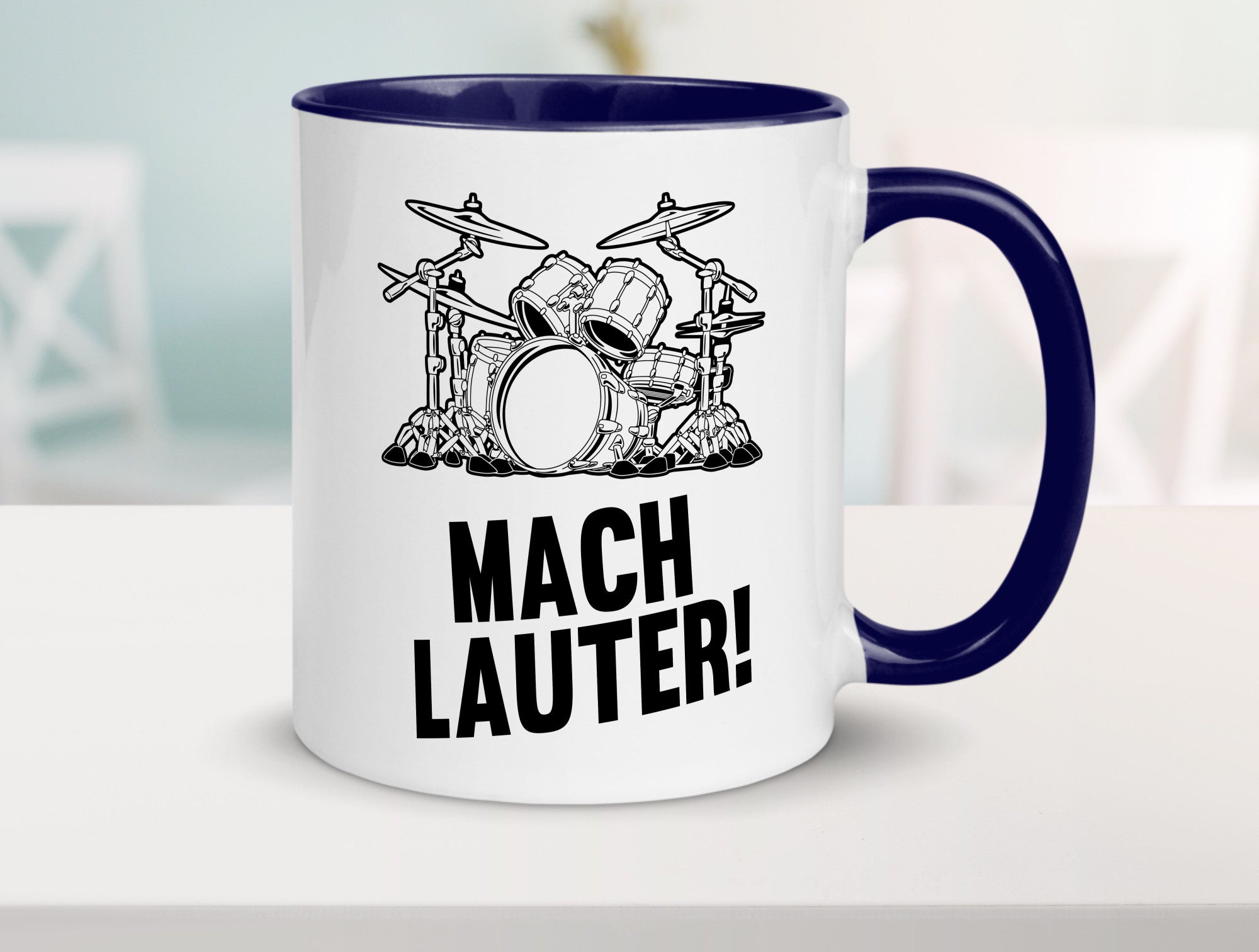 Mach lauter | Schlagzeug Band Musiker Geschenkidee Humor Tasse