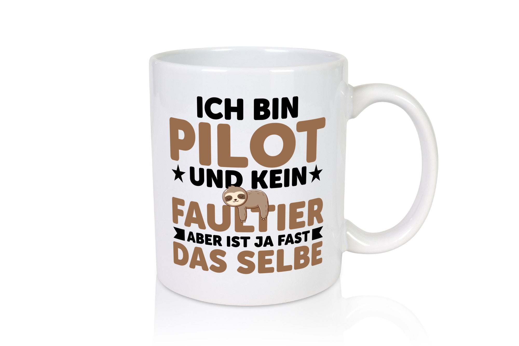 Ich bin kein Faultier: Pilot | Flugzeug Piloten v2 Geschenk Tierliebhaber Humor