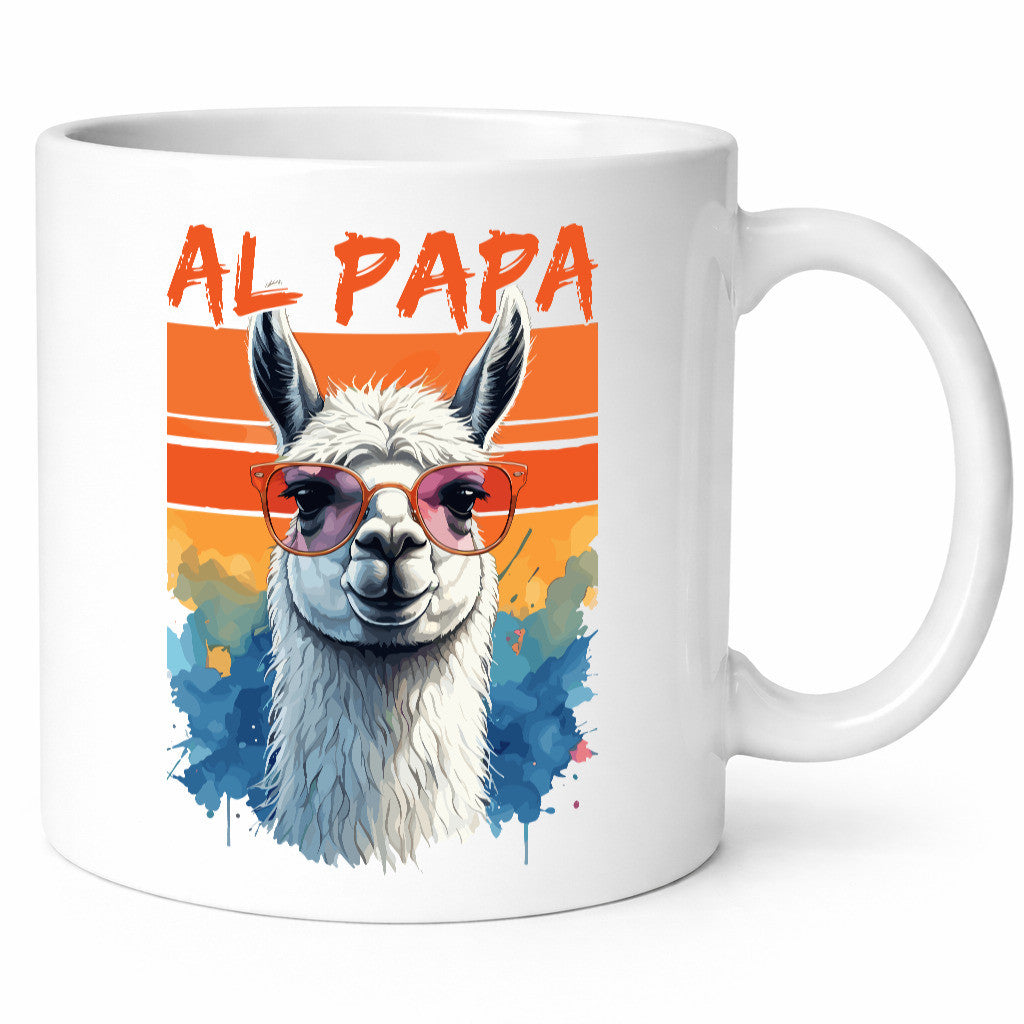 Alpapa | Lama Vatertag Vater lustig Familie Geschenkidee Geschenk Tasse