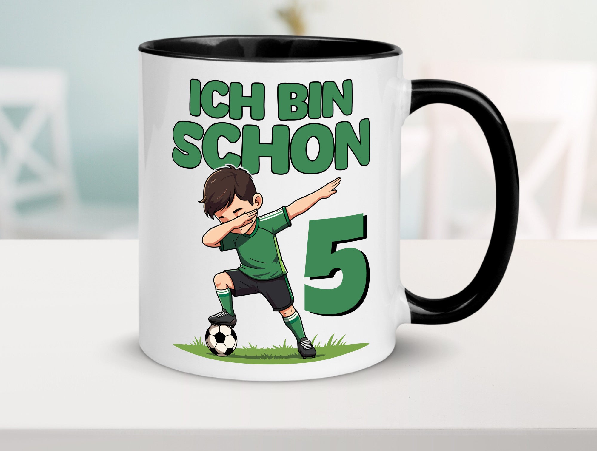 5. Geburtstag | 5 Jahre Fußballer lustiger Spruch Geschenk Geschenkidee Tasse