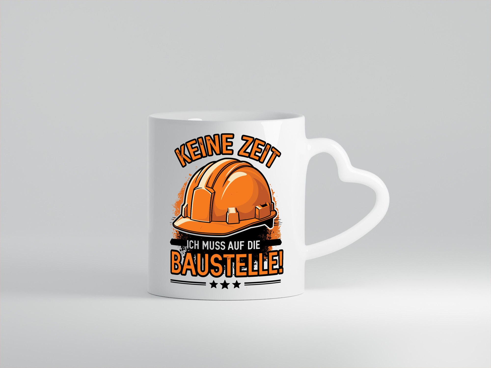 Keine Zeit ich muss auf die Baustelle | Bauherrin Bauherr Geschenkidee Humor