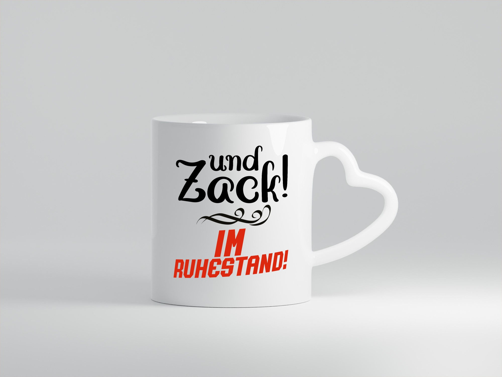 Und zack im Ruhestand | Rentner Pension lustig Jubiläum Geschenk Tasse