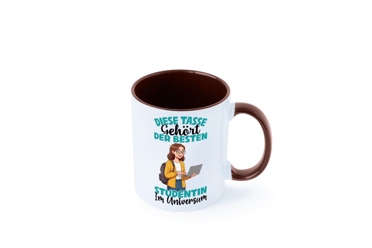 Im Universum: Studentin | Uni Studium Universität Geschenk Humor Geschenkidee Tasse