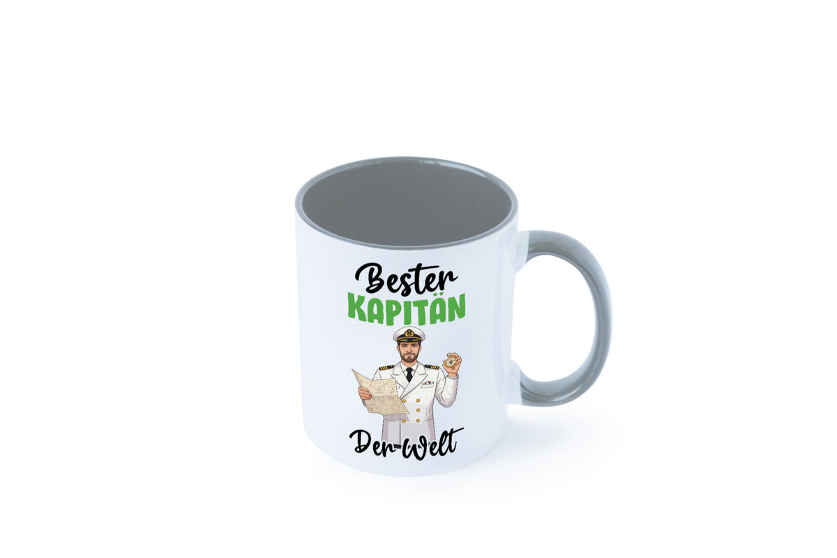 Bester Kapitän | Schiffskapitän Schiff v2 Geschenk Humor Geschenkidee lustiger Tasse