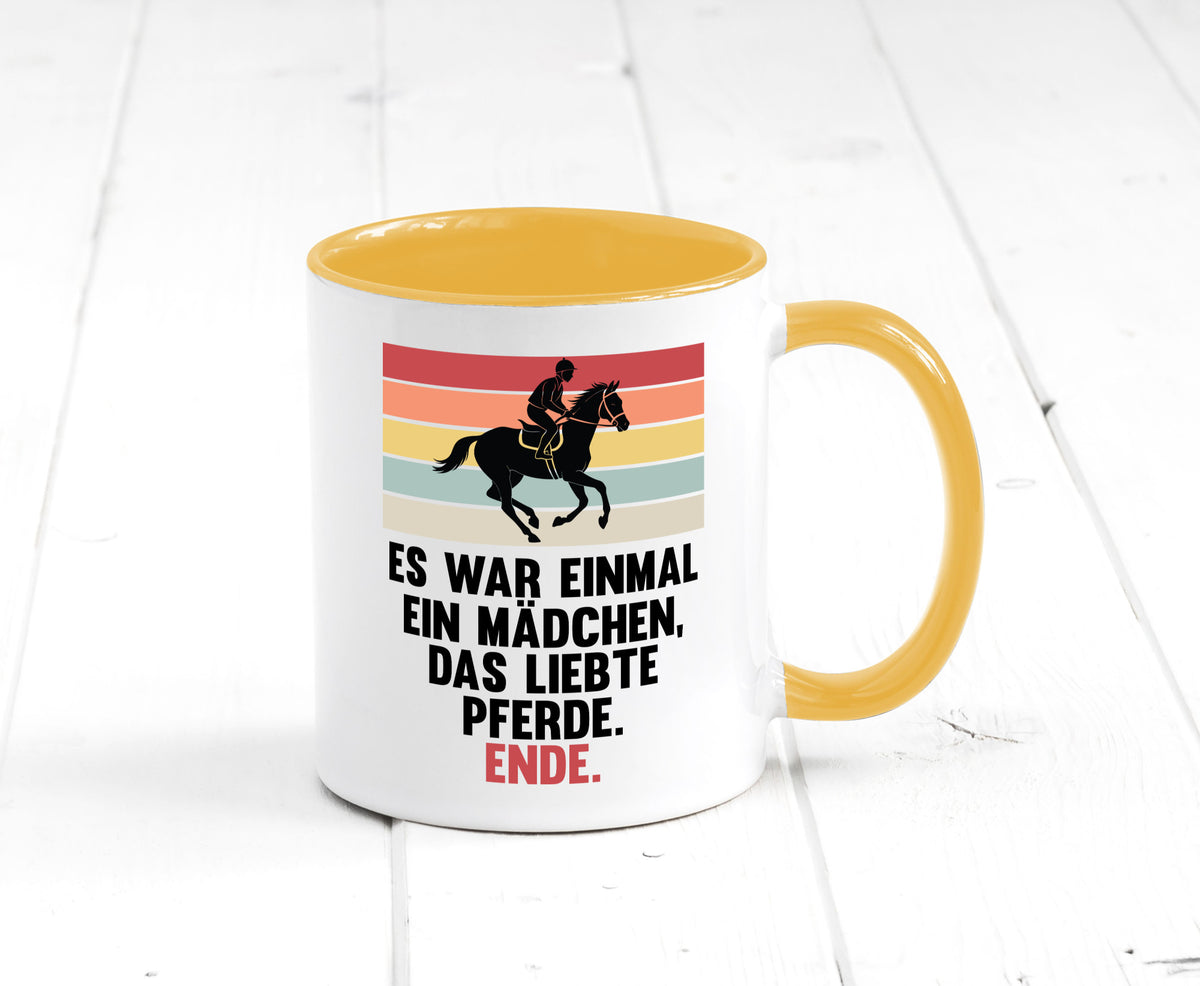 Es war einmal ein Mädchen das Liebte Pferde | lustig Humor Geschenkidee Tasse