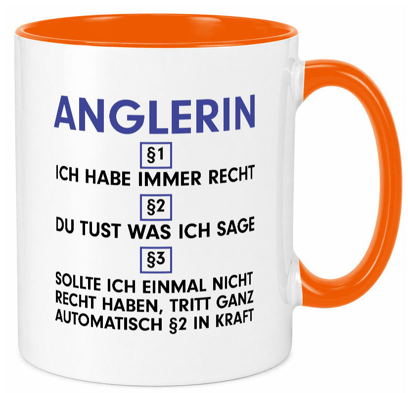 Ich habe immer Recht Anglerin | Angeln Fischerin v2 Geschenk Humor Geschenkidee