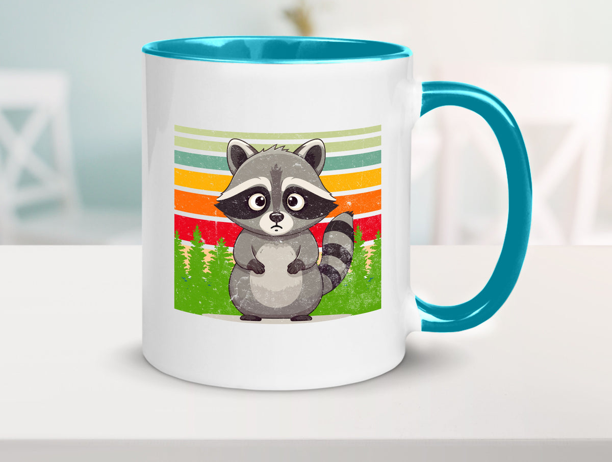 Waschbär | Vintage v2 lustiger Spruch Geschenk Humor Geschenkidee Tasse