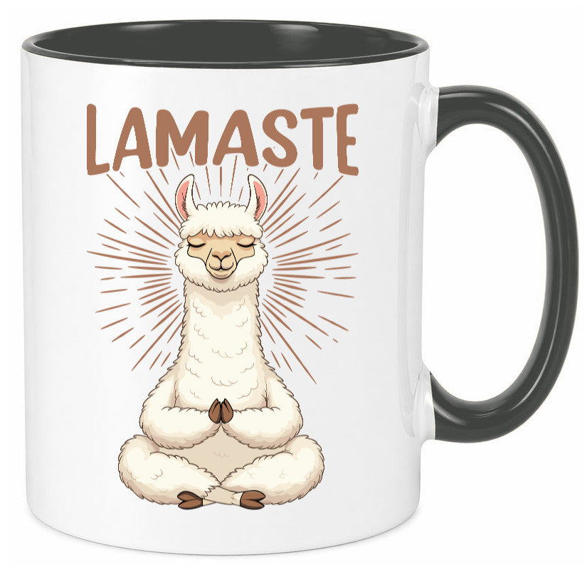 Lamaste | Lama Namaste lustiger Spruch Geschenk Humor Geschenkidee Tasse