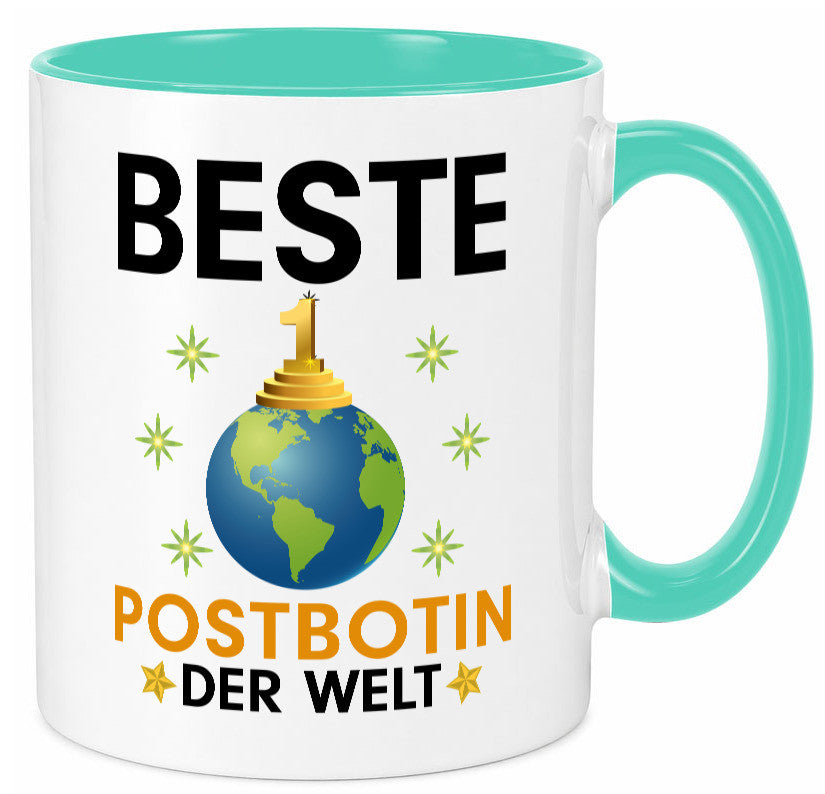 Welt Beste Postbotin | Beruf Post Briefträger Humor Arbeit Kollegen Büro Tasse