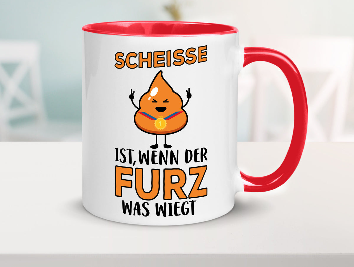 Scheisse ist lustiger Spruch Geschenk Humor Geschenkidee Tasse
