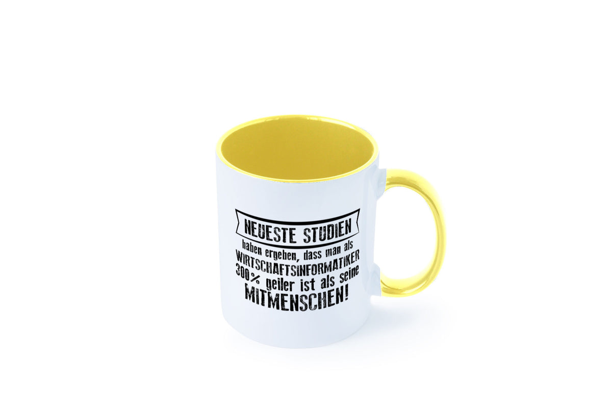 Neuste Studien: Wirtschaftsinformatiker | Wirtschaft Geschenkidee Humor Tasse