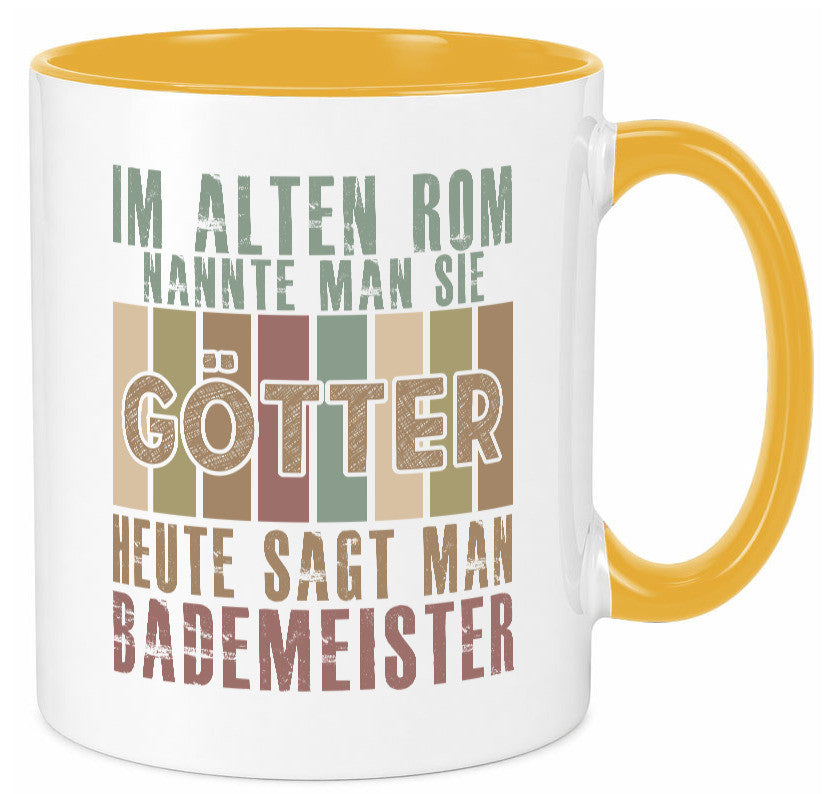 Heute sagt man: Bademeister | Rettungsschwimmer lustiger Spruch Geschenk Humor Tasse