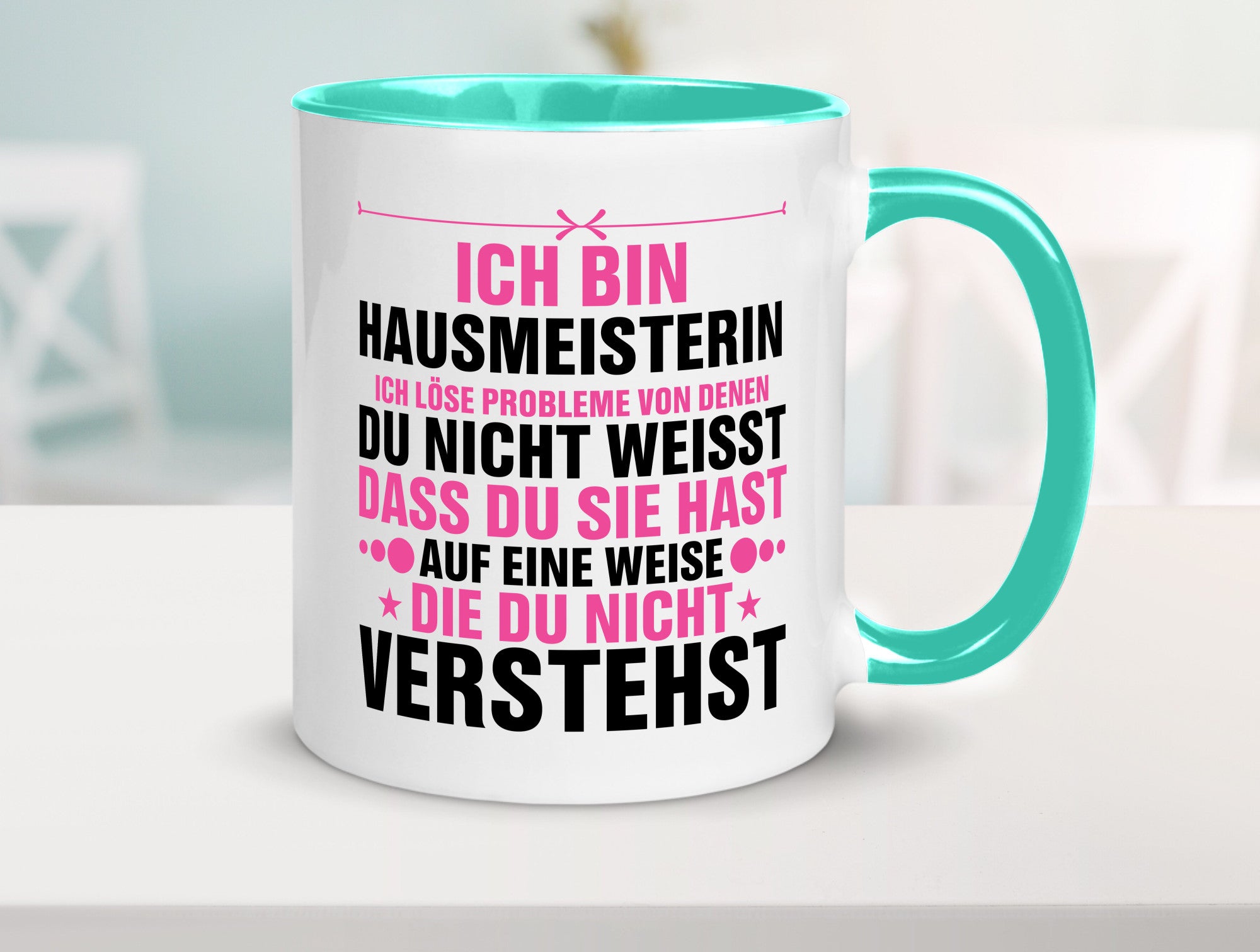Löse Probleme: Hausmeisterin | Hauswart v2 Geschenk Humor Geschenkidee lustiger