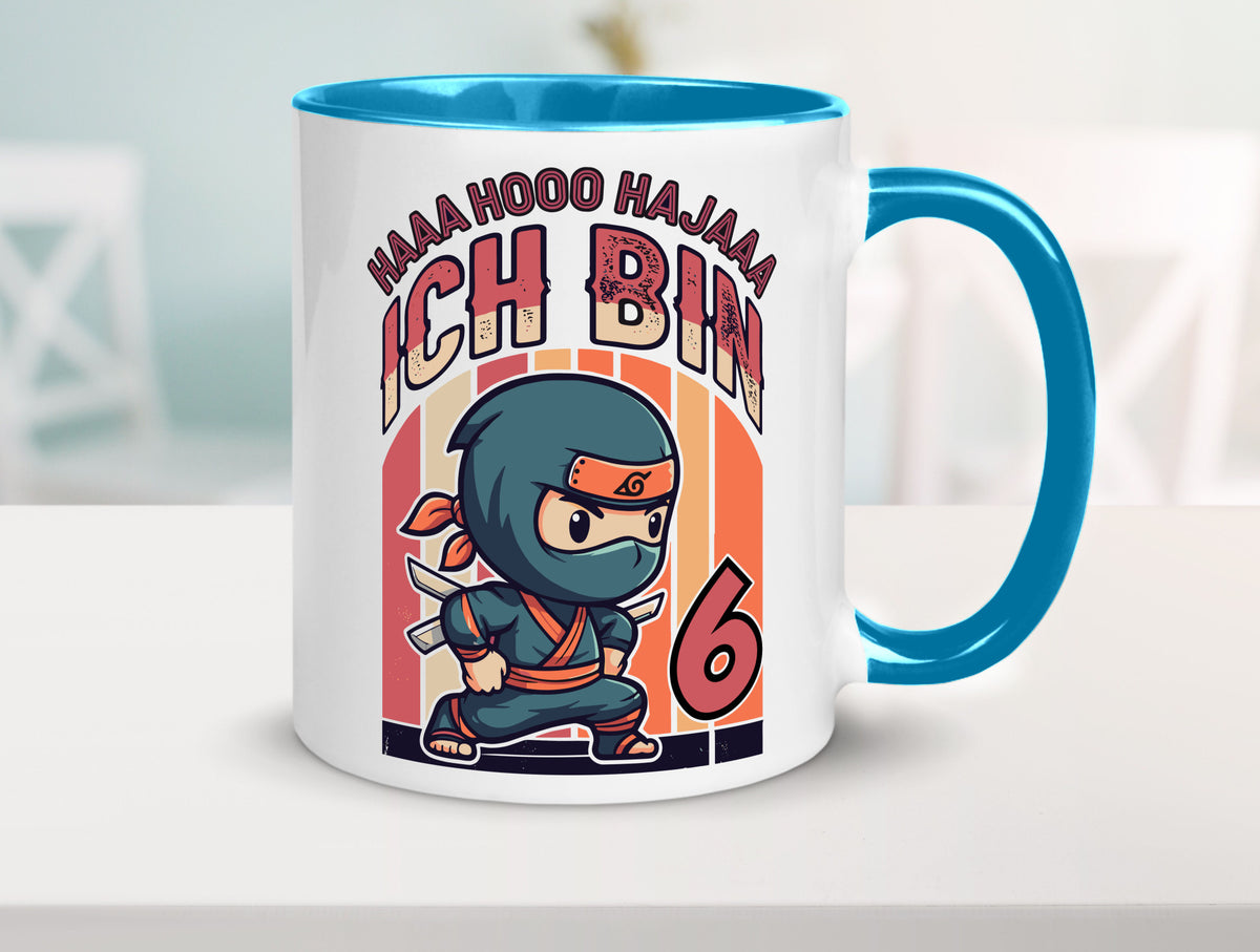 6. Geburtstag | Ninja Junge 6 Jahre Humor Geschenkidee Tasse