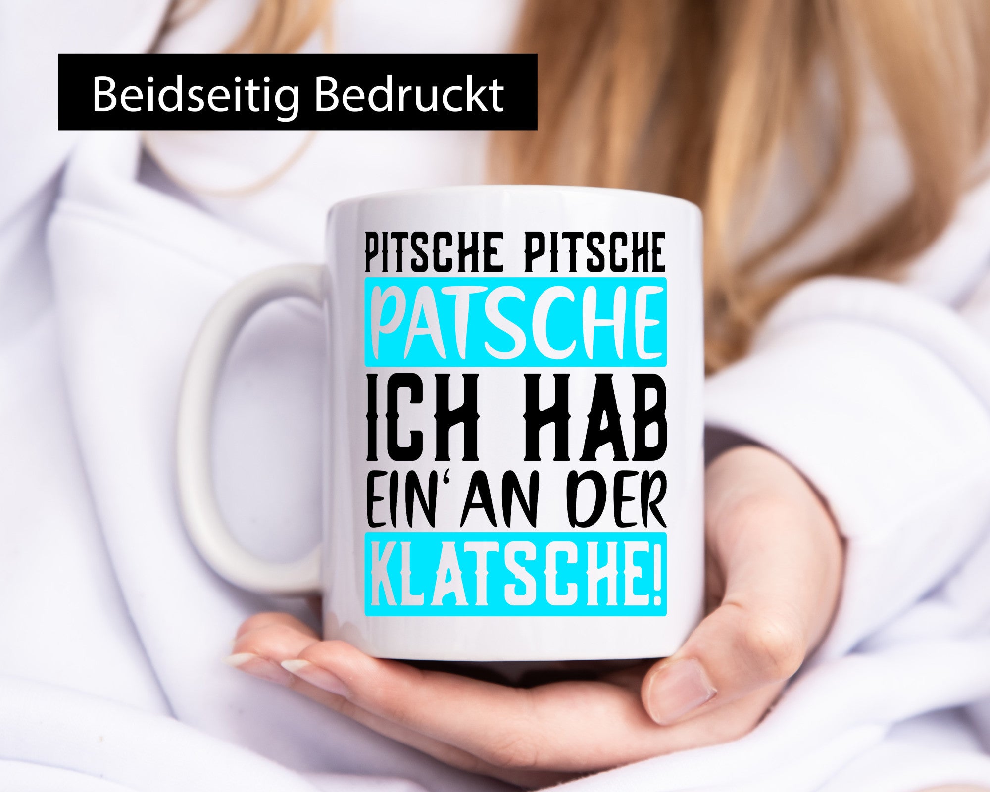 Pitsche Patsche | Verrückt lustiger Spruch Büro Arbeit Geschenkidee Kollegen