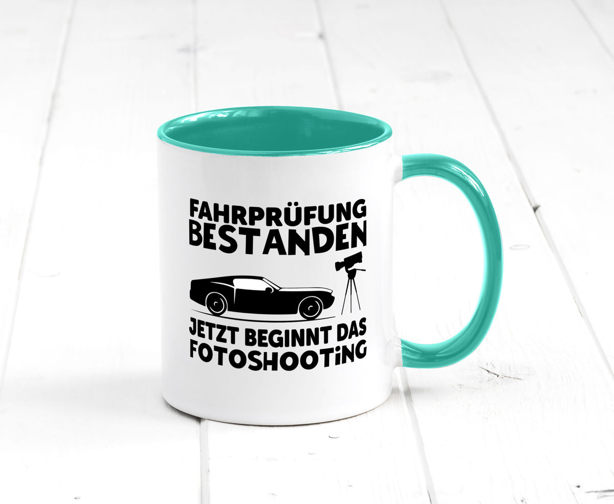 Fahrprüfung bestanden | Autofahren Führerschein Geschenk Humor Geschenkidee Tasse