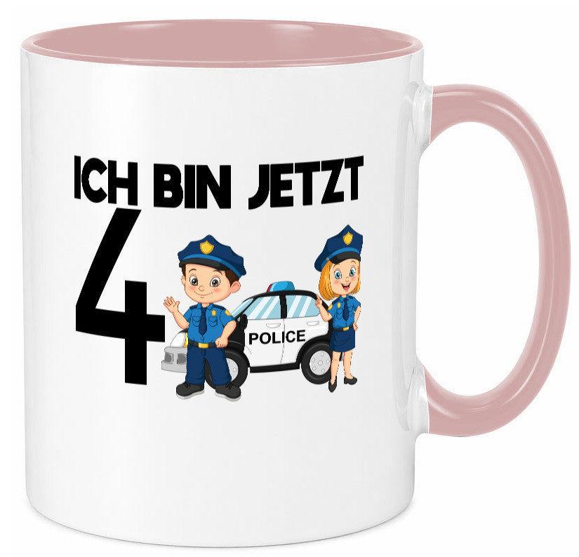 Ich bin jetzt 4 | Polizei 4. Geburtstag Jähriger Geschenk Geschenkidee lustiger