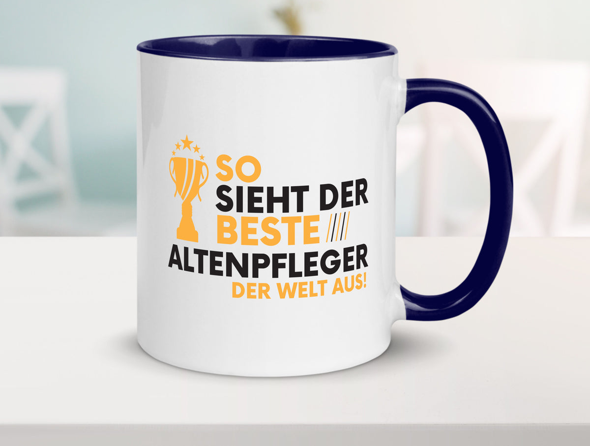 Der Weltbeste Altenpfleger | Pflegepersonal Altenheim lustig Humor Geschenkidee Tasse