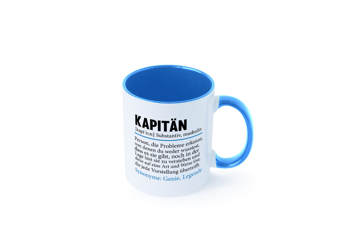 Kapitän | Spruch lustig Schiffskapitän Schiff Geschenk Humor Geschenkidee Tasse