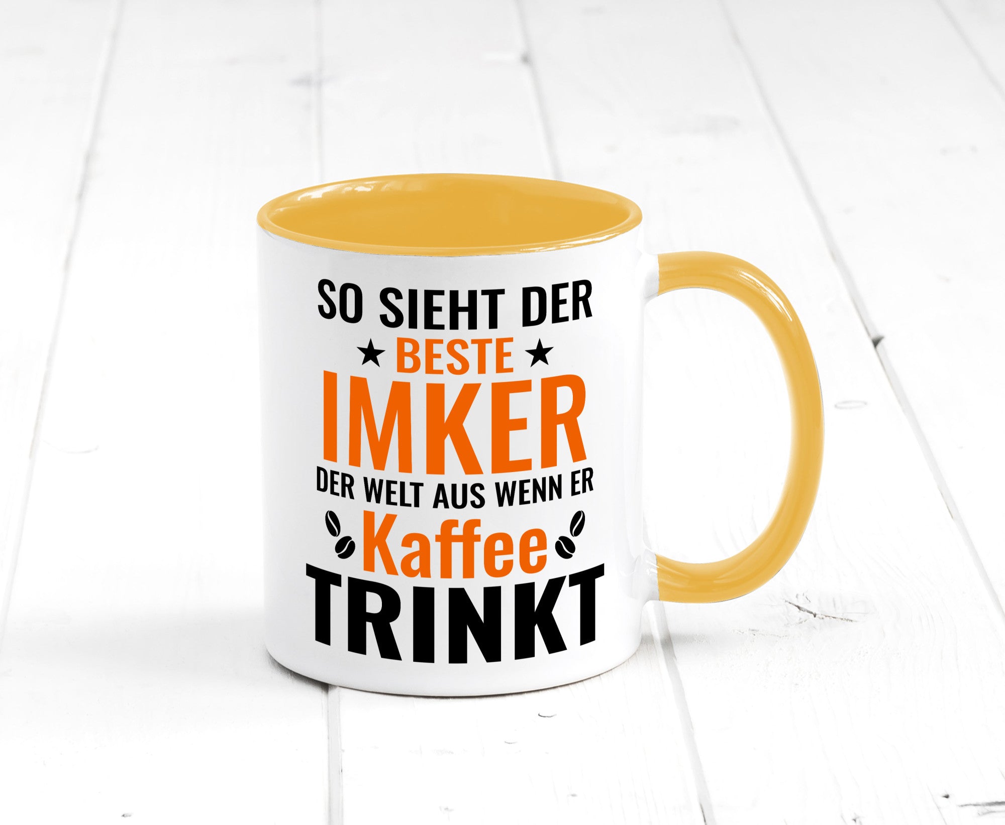 Kaffee trinkt: Imker | Imkerei lustiger Spruch Geschenk Humor Geschenkidee Tasse
