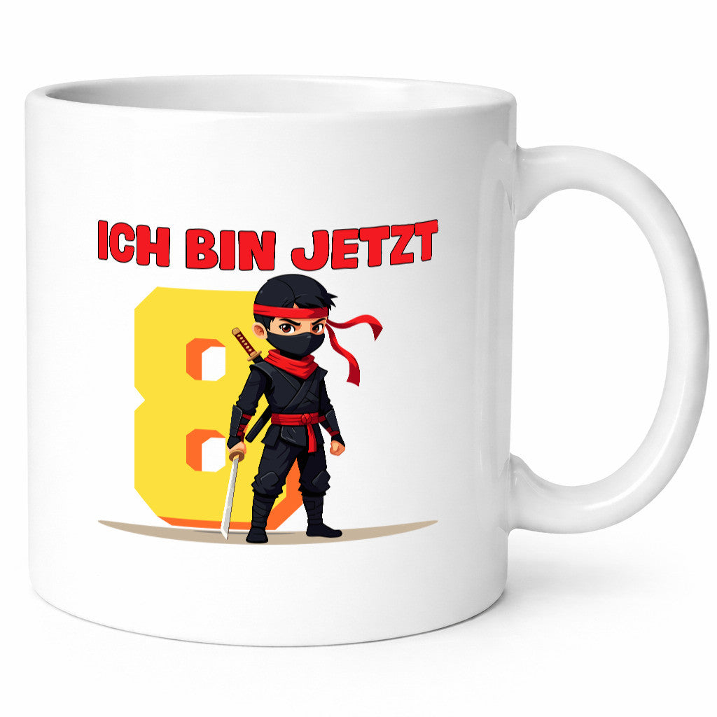 8. Geburtstag | 8 Jahre Ninja Kinder Humor Geschenkidee Tasse
