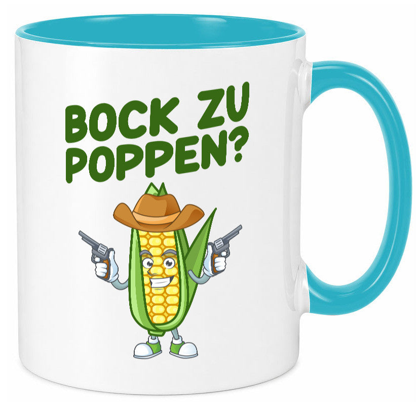 Bock auf Poppen | Mais Lustig Geschenk Humor Geschenkidee lustiger Spruch Tasse