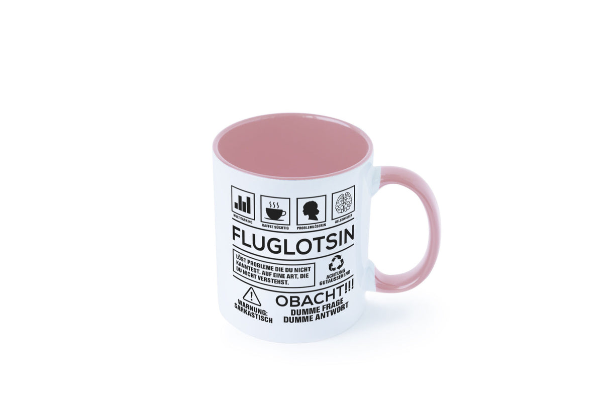 Achtung Probleme Fluglotsin | Flughafen Flugverkehr Geschenk Humor Geschenkidee Tasse