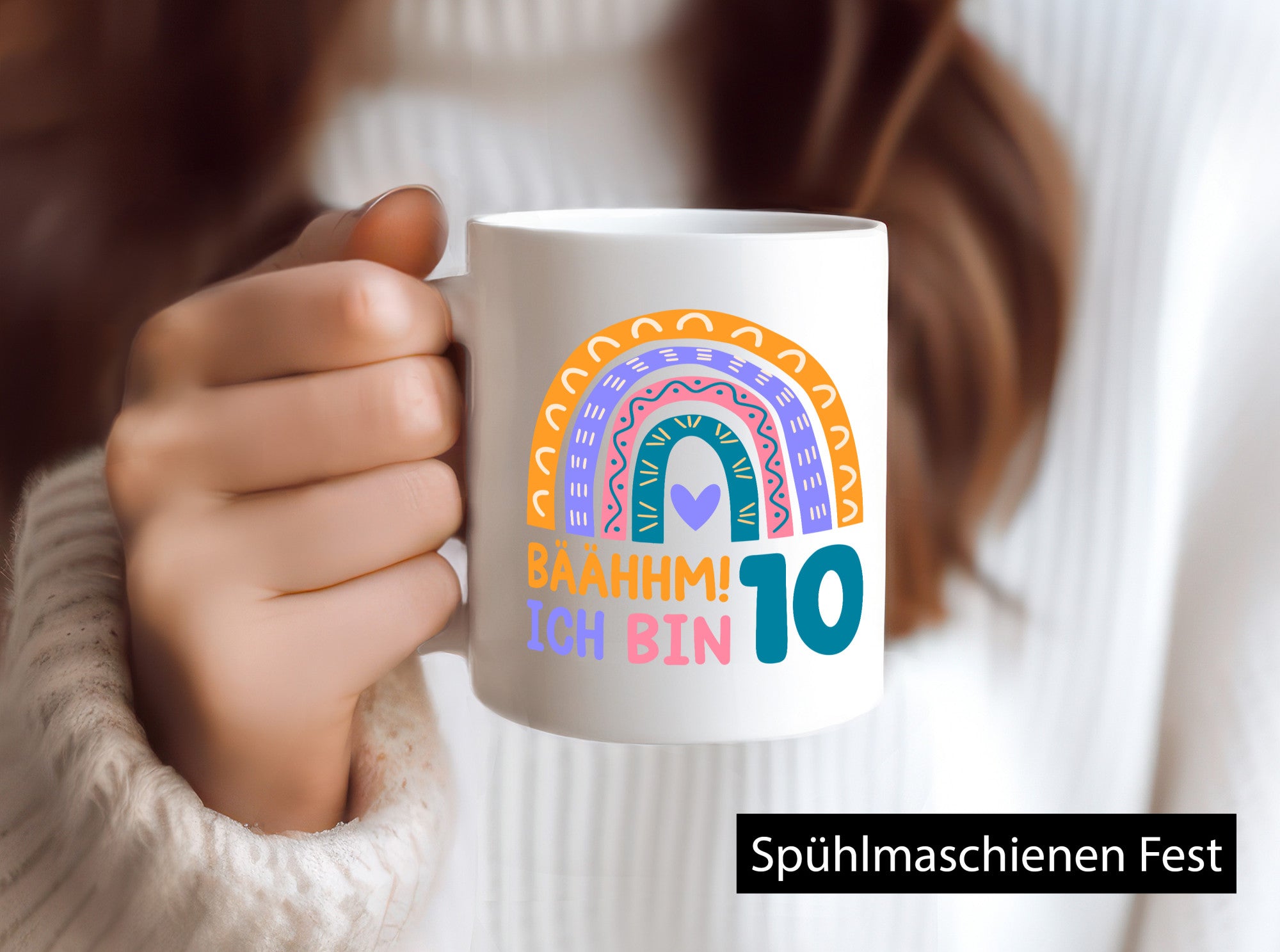 10. Geburtstag | 10 Jahre Regenbogen Bääm Mädchen Geschenk Geschenkidee