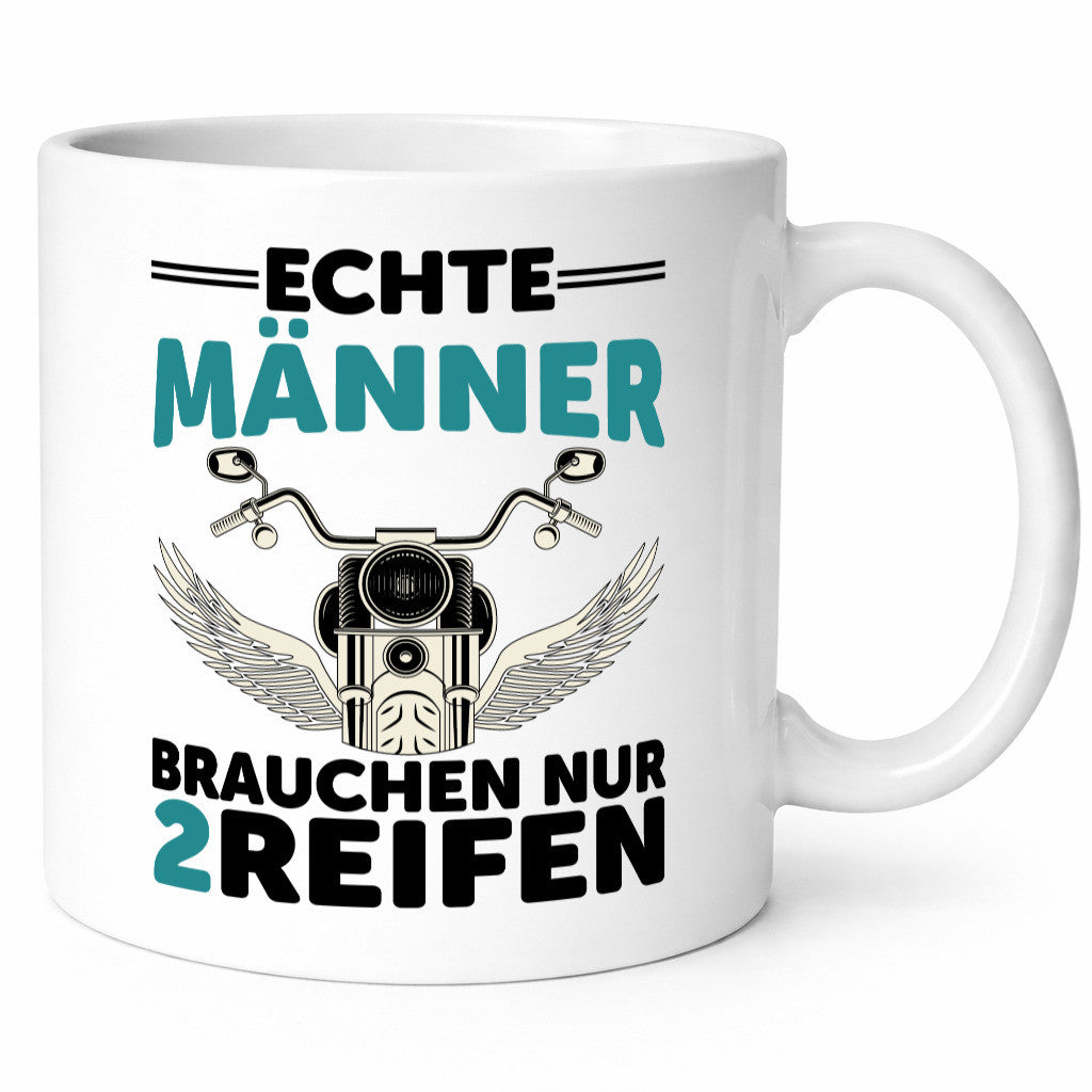 Echte Männer | Motorrad Tasse Motorradfahrer Biker lustiger Spruch Geschenk