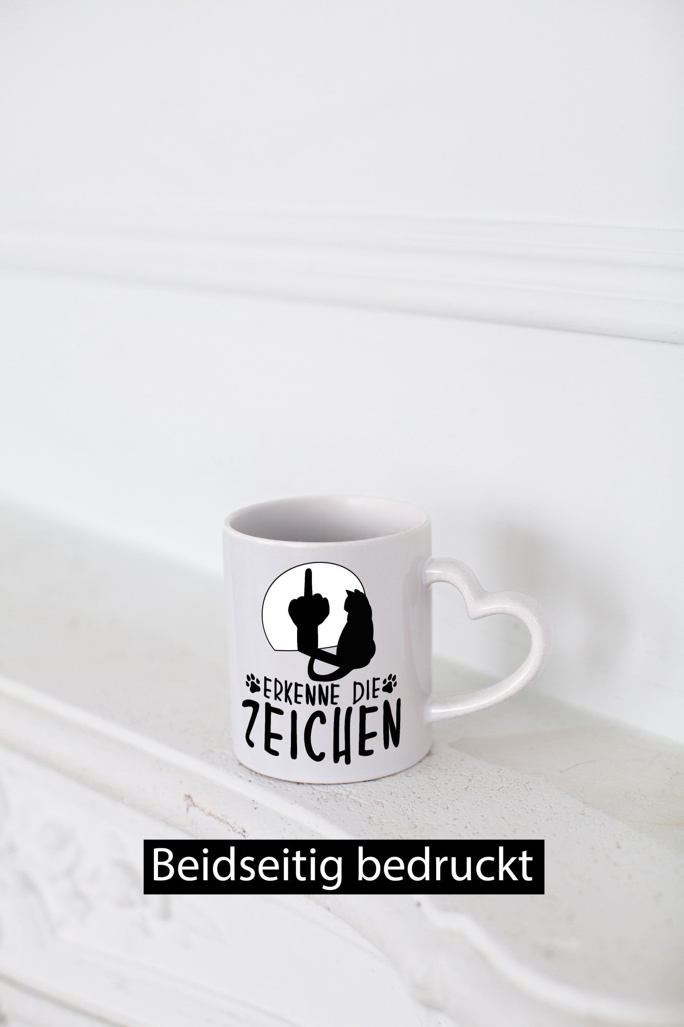 Erkenne die Zeichen | Katze Humor Tierliebhaber Geschenkidee Tasse
