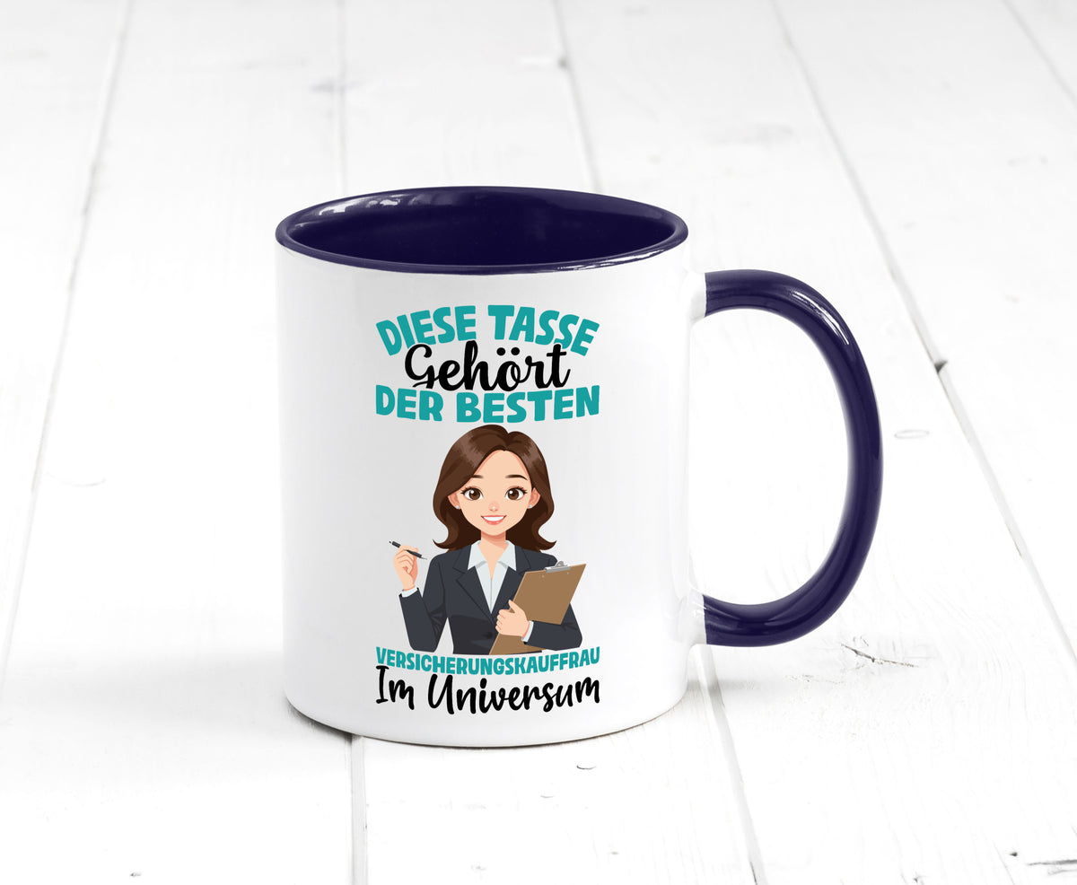 Im Universum: Versicherungskauffrau | Kauffrau lustig Humor Geschenkidee Tasse