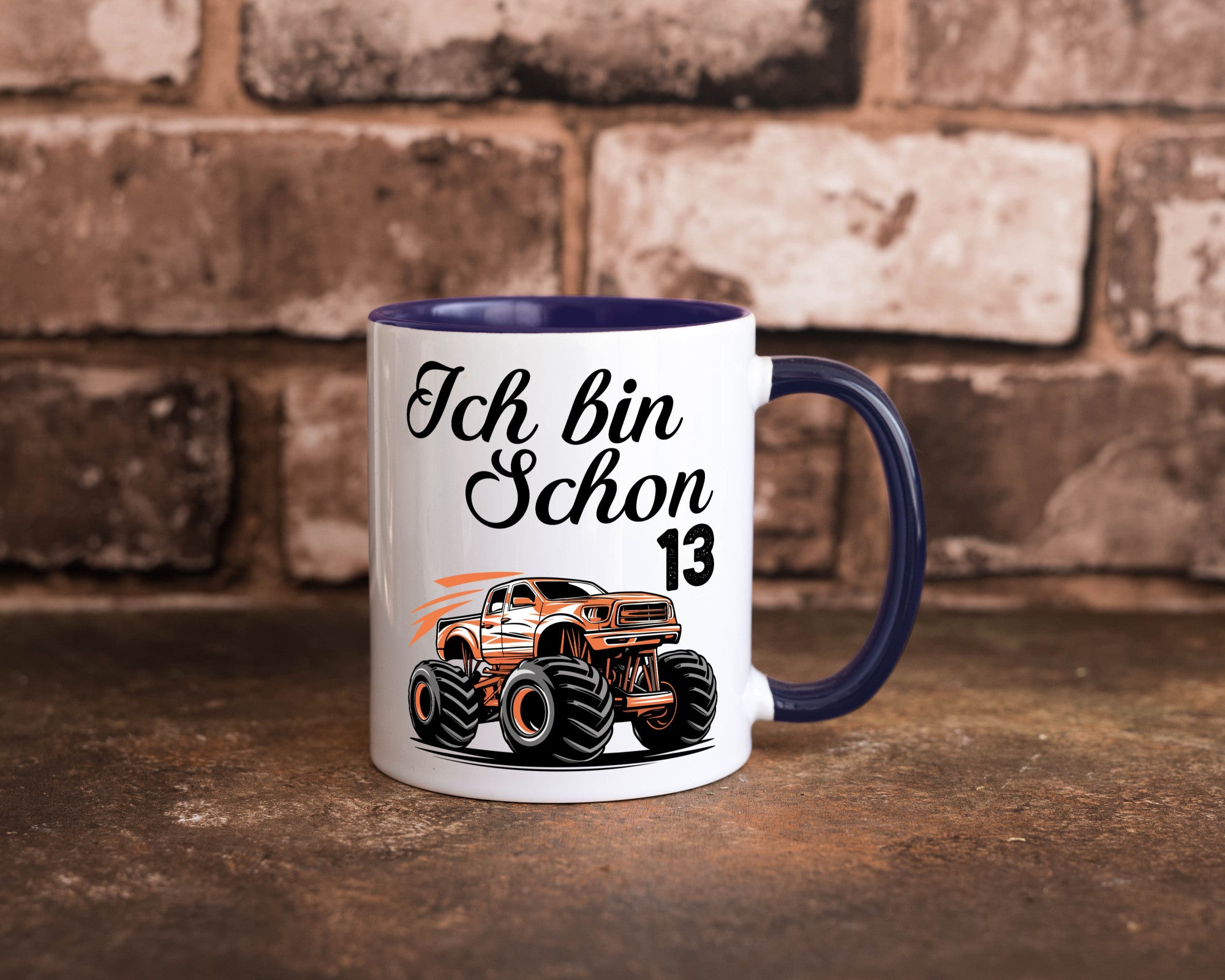 13. Geburtstag | Monster truck 13 Jahre Geschenkidee Humor Tasse