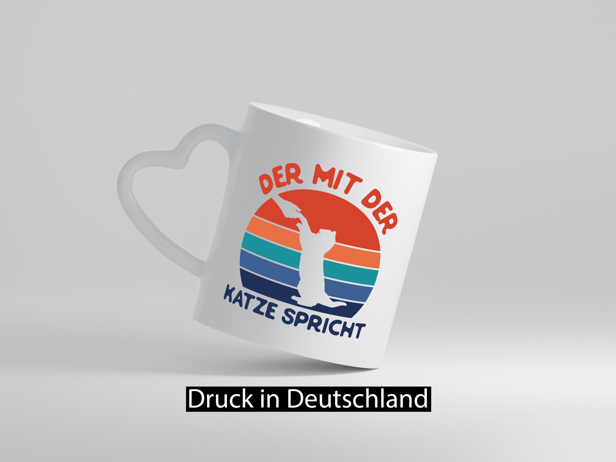 Der mit Katze spricht | Katzenliebhaber Humor Tierliebhaber Geschenkidee Tasse