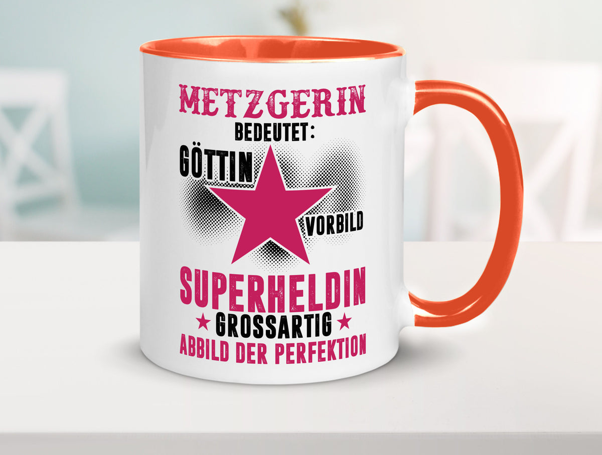Bedeutung von Metzgerin | Fleischerin Geschenk Humor Geschenkidee lustiger Tasse