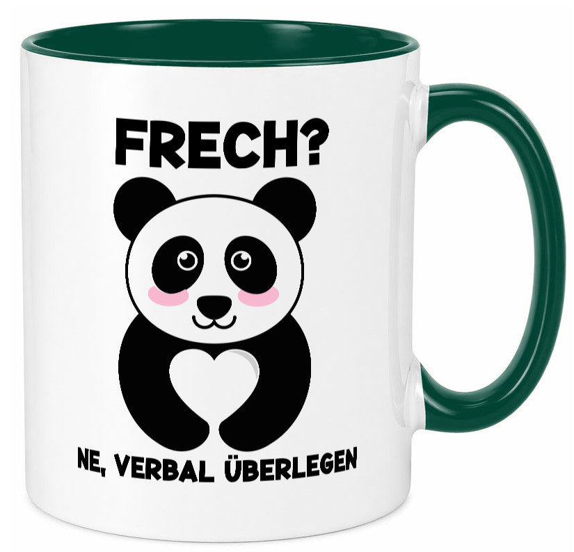 Frech | Verbal überlegen süßer Pandabär kecker Spruch lustiger Geschenk Humor Tasse