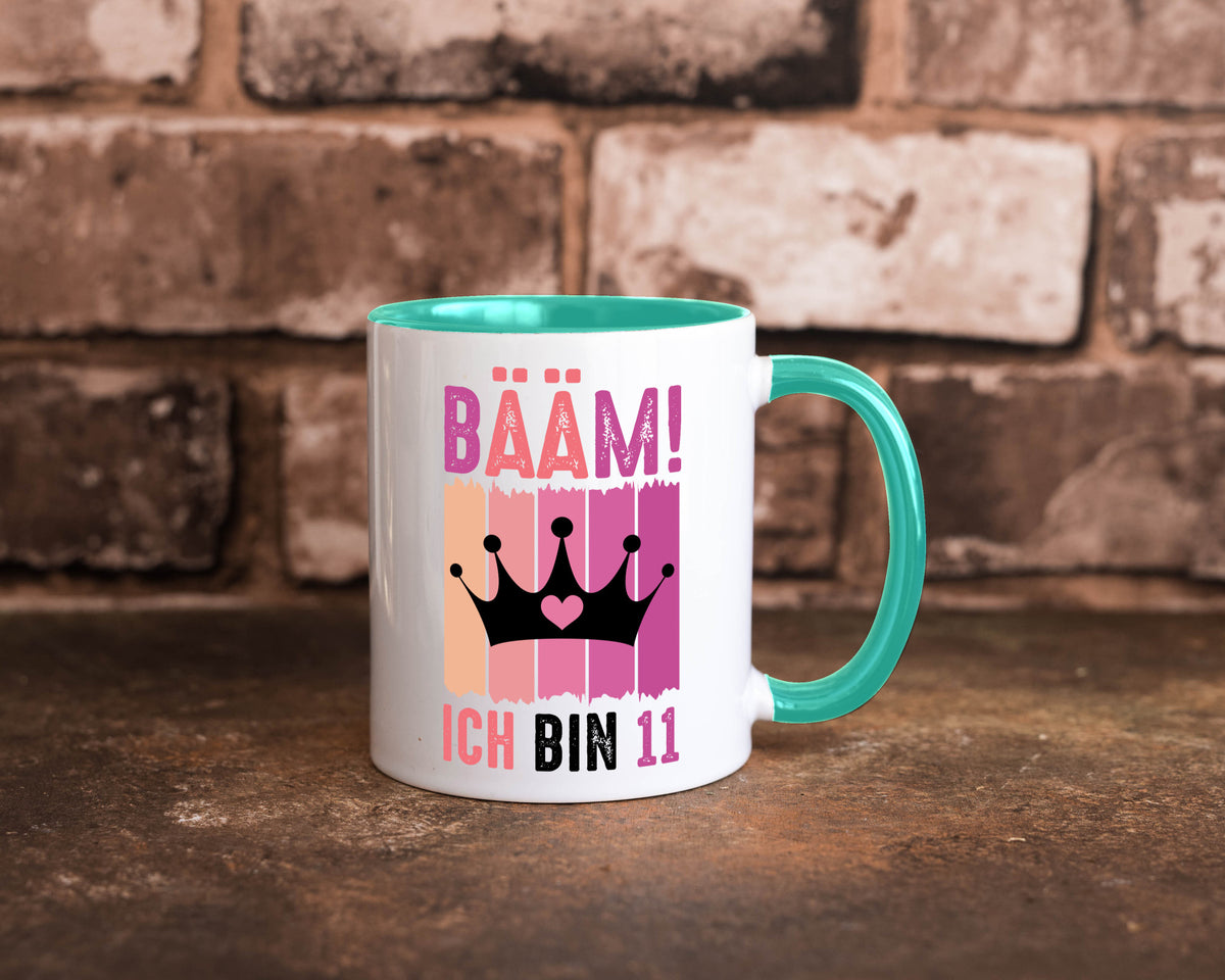 11. Geburtstag | 11 Jahre Bääm ich bin Krone Humor Geschenkidee Tasse