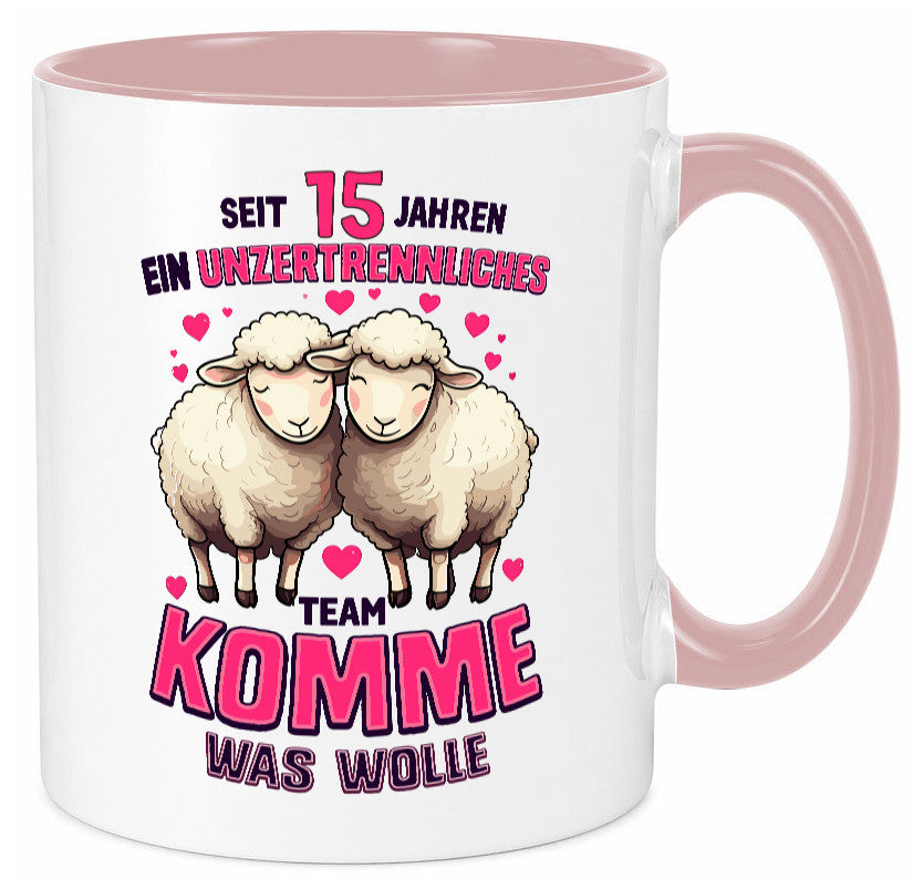 15 Jahre Verheiratet | ein Team Ehepaar Geschenk Humor Geschenkidee lustiger Tasse