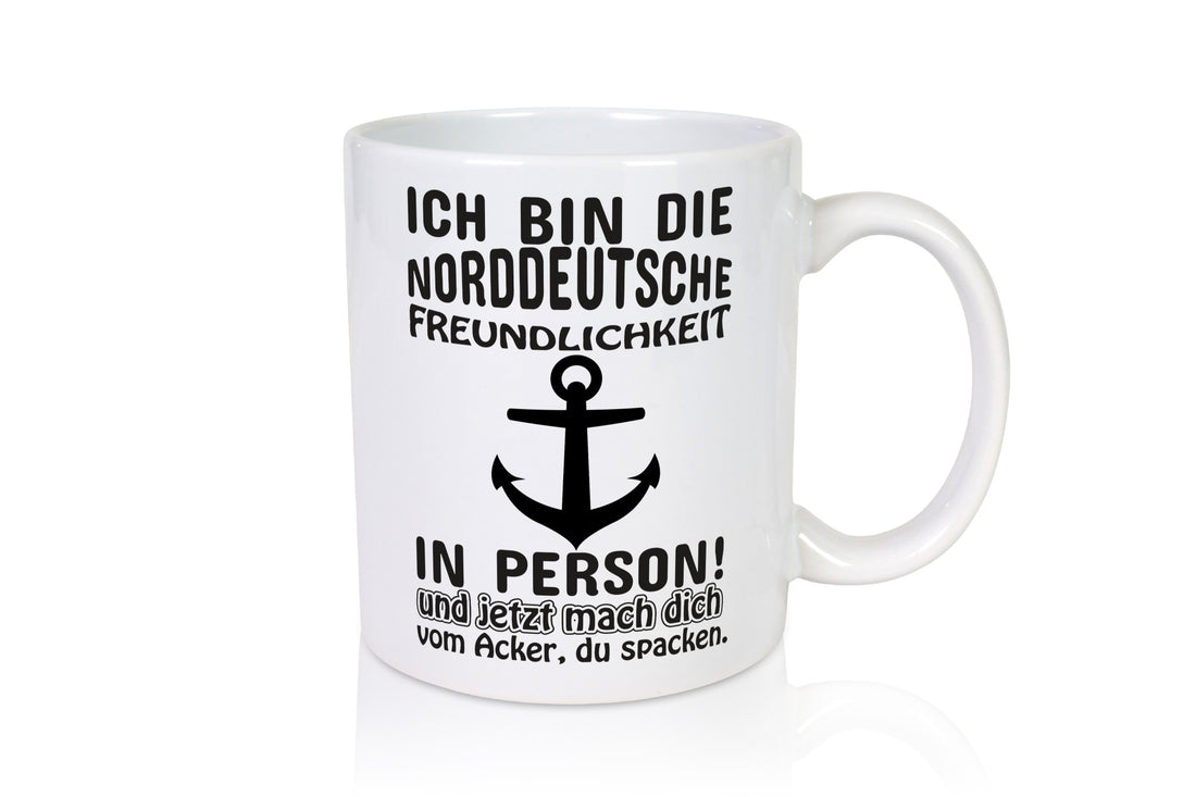 Norddeutsche Freundlichkeit | Spruch Tasse Anker lustiger Geschenk Humor